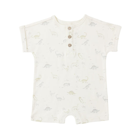 Dinosaur Short Sleeve One Piece - Quincy Mae