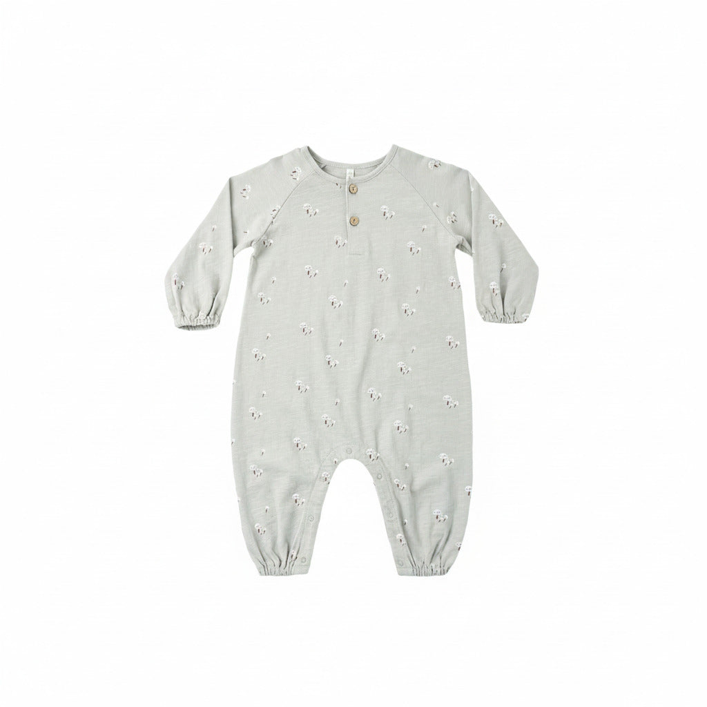Mushrooms Henley Jumpsuit - Rylee & Cru