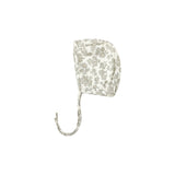 Green Floral Woven Bonnet - Quincy Mae