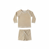 Honey Small Stripe Finn Rashguard + Short Set - Quincy Mae
