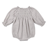 Blue Gingham Eden Romper - Quincy Mae