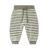Spruce Stripe Velour Sweatpants - Quincy Mae