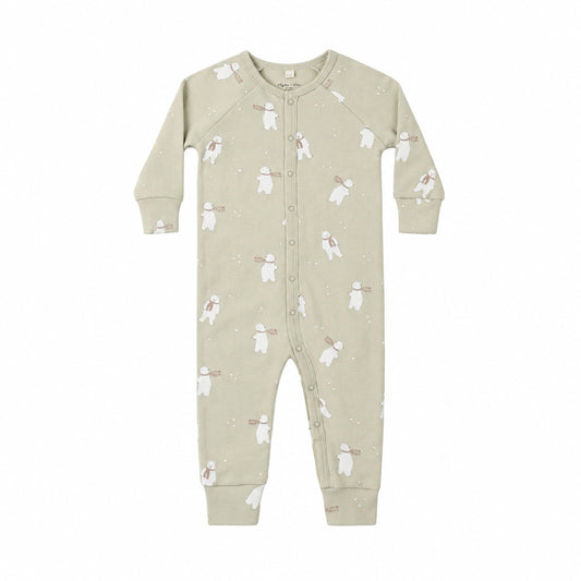 Polar Bears Organic Long John - Rylee + Cru