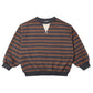 Mulberry Stripe Oversized Crew - Rylee + Cru