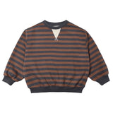 Mulberry Stripe Oversized Crew - Rylee + Cru