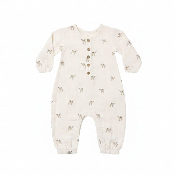 Moose Woven Jumpsuit - Quincy Mae