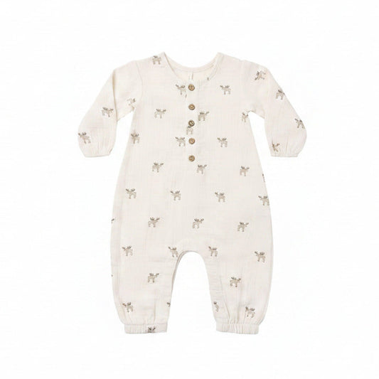 Moose Woven Jumpsuit - Quincy Mae