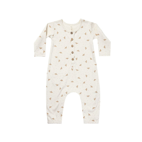 Doves Long Sleeve Jumpsuit - Quincy Mae