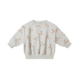 Reindeer Relaxed Fleece Sweatshirt - Quincy Mae