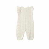 Natural Mira Knit Romper - Quincy Mae