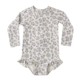Blue Floral Olivia Rashguard - Quincy Mae