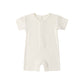 Natural Waffle Romper - Quincy Mae