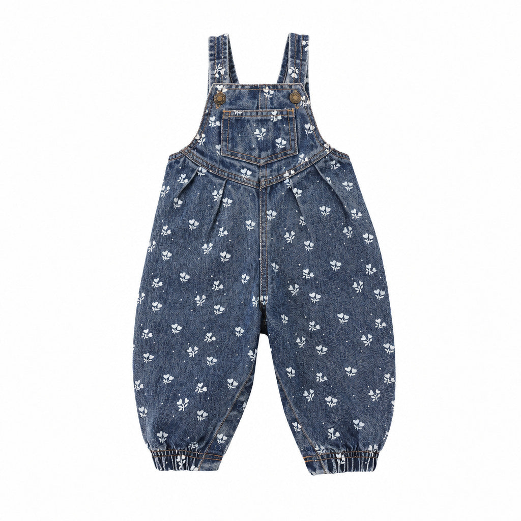 Heart Ditsy Vintage Overall - Rylee & Cru