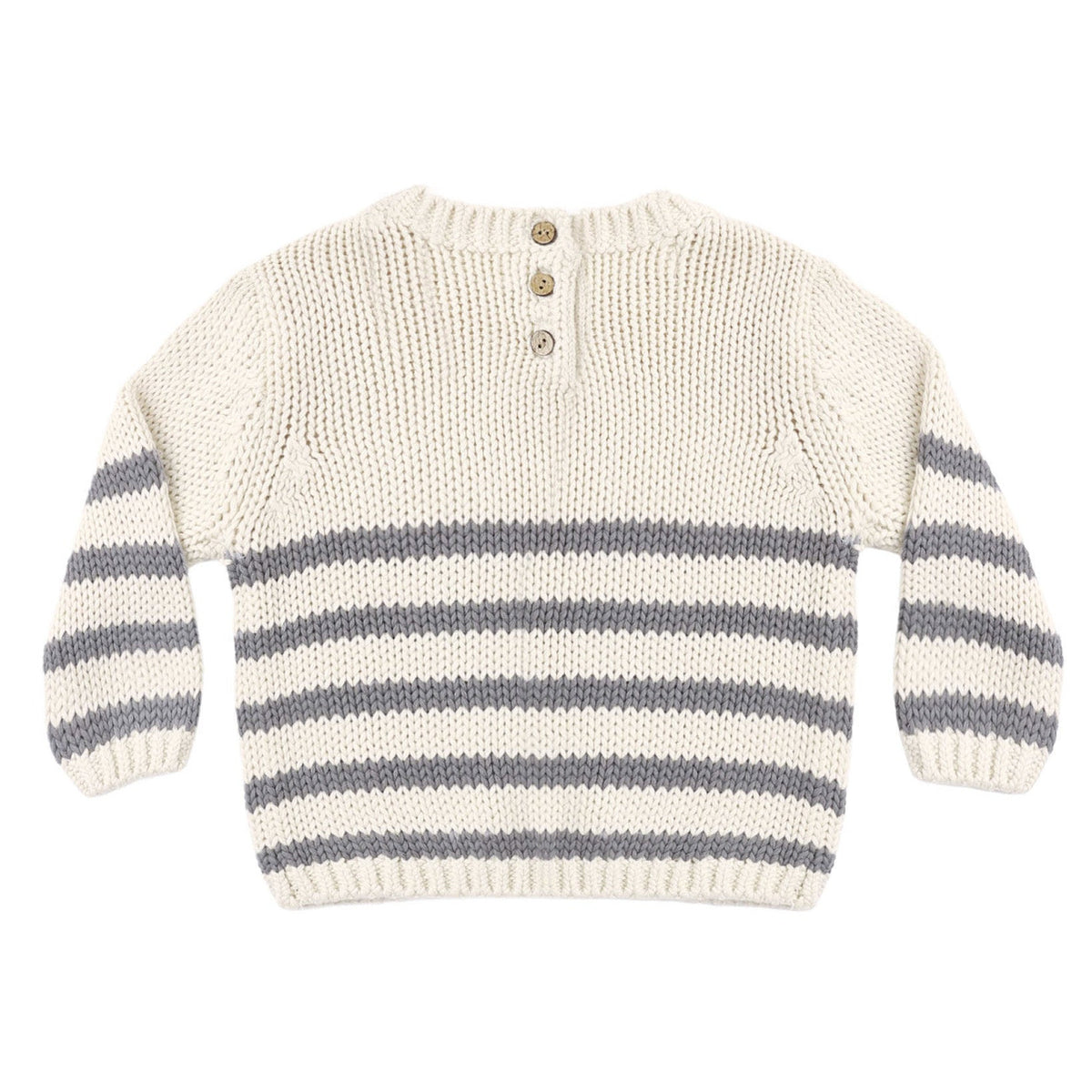 Slate Stripe Rex Sweater - Quincy Mae