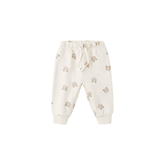 Brown Bear Relaxed Sweatpants - Quincy Mae
