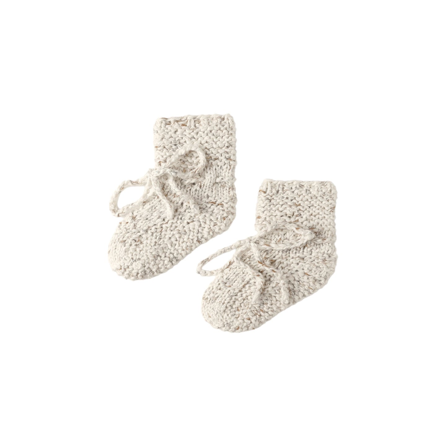 Natural Knit Booties - Quincy Mae