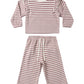 Mulberry Stripe Ruffle Cozy Set - Quincy Mae