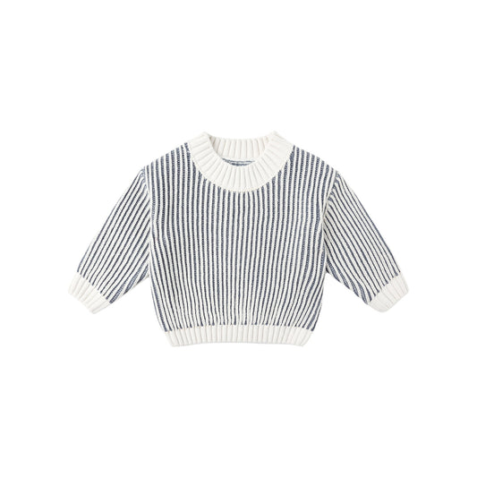 Ocean Relaxed Knit Sweater - Quincy Mae