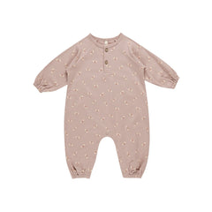 Butterflies Henley Bubble Jumpsuit - Quincy Mae