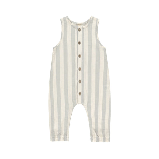 Sky Stripe Woven Jumpsuit - Quincy Mae