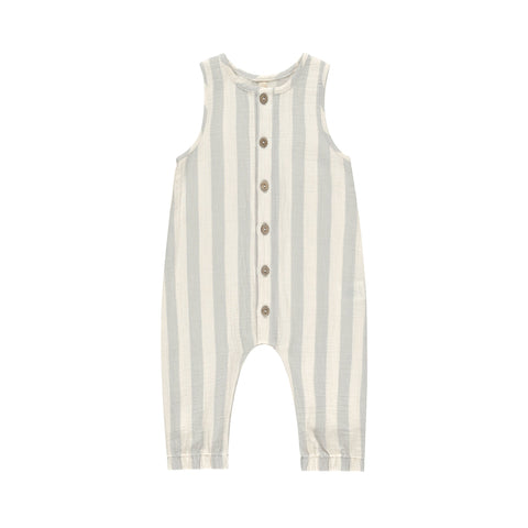 Sky Stripe Woven Jumpsuit - Quincy Mae