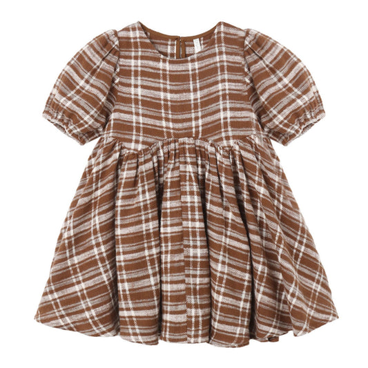 Aspen Plaid Rose Dress - Rylee + Cru