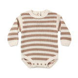 Almond Stripe Rex Romper - Quincy Mae