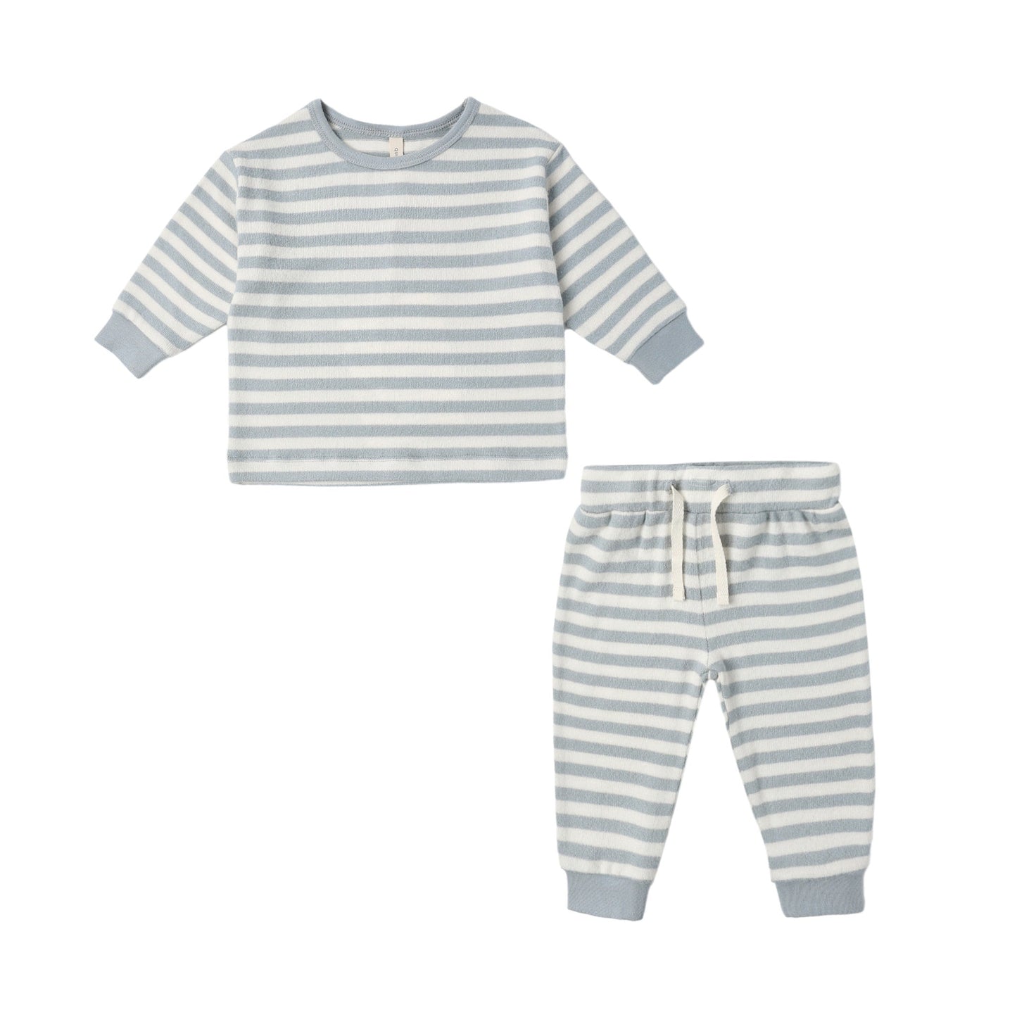 Blue Stripe Cozy Set - Quincy Mae