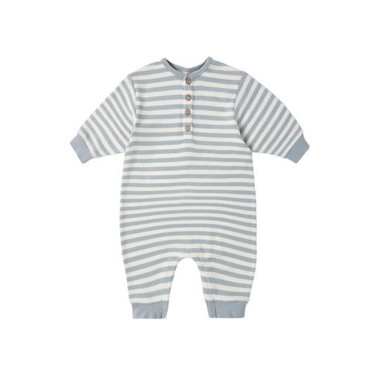 Blue Stripe Relaxed Jumpsuit - Quincy Mae