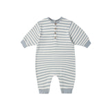 Blue Stripe Relaxed Jumpsuit - Quincy Mae