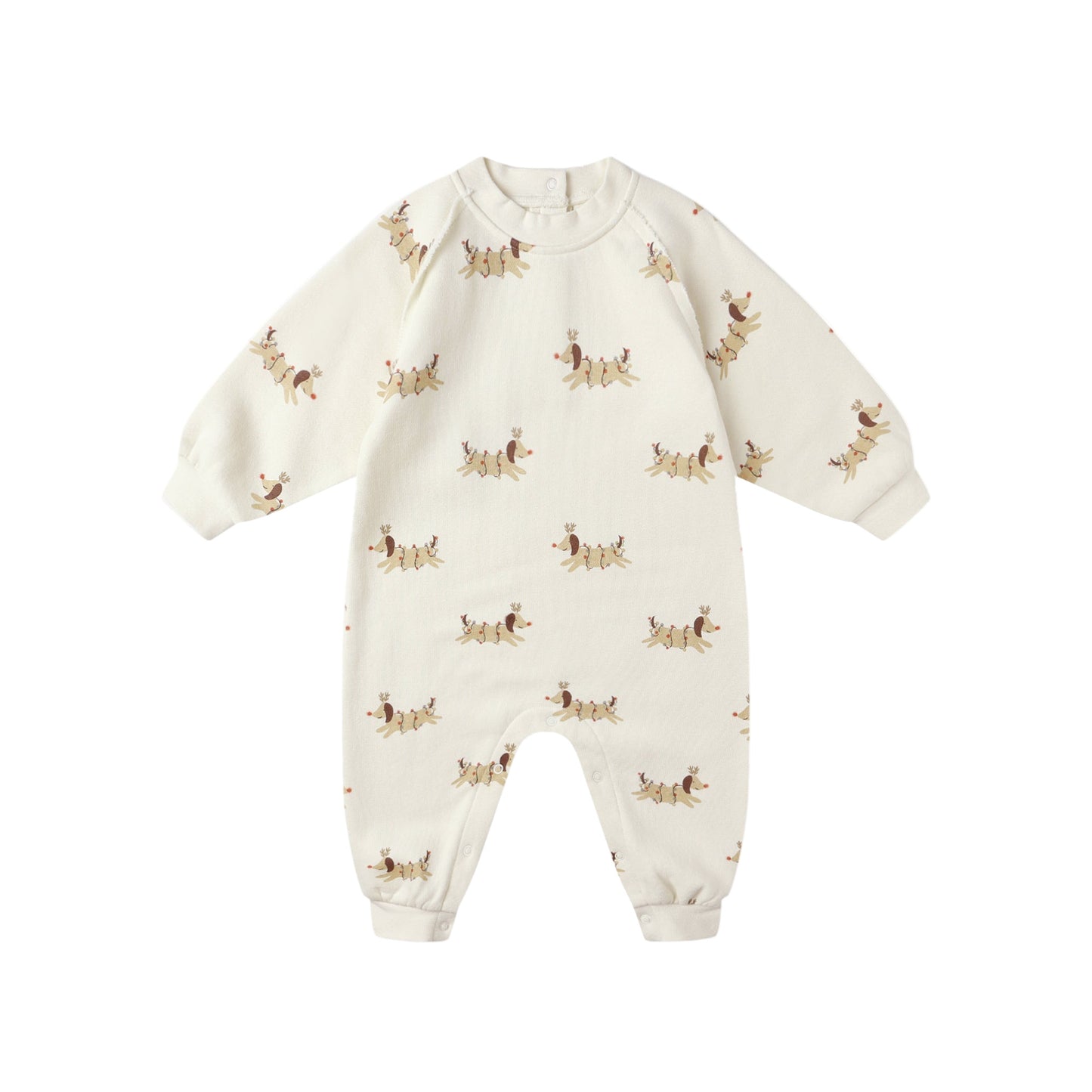 Christmas Dogs Raglan Jumpsuit - Rylee + Cru