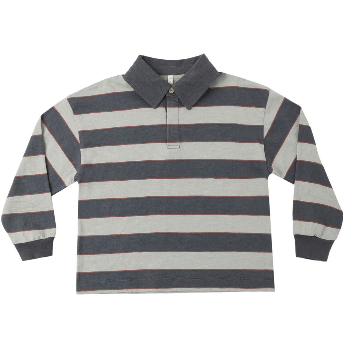 Sage Stripe Rugby Polo - Rylee + Cru