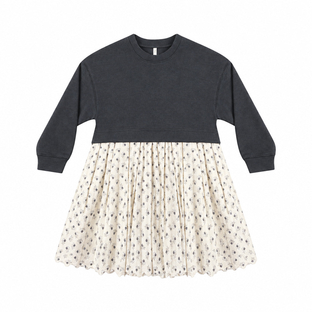 Vintage Fleur Sweatshirt Dress - Rylee + Cru