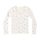 Natural Ditsy Ribbed Long Sleeve - Rylee + Cru