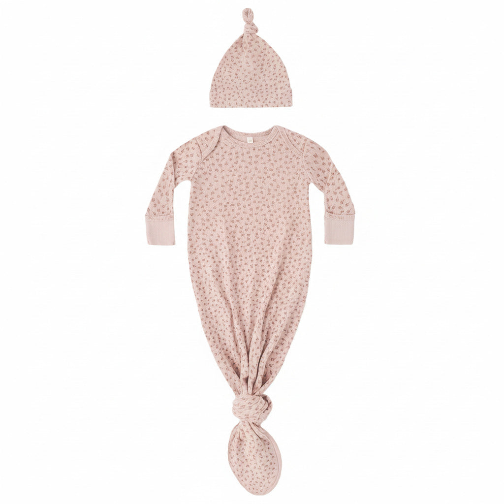 Posy Knotted Gown + Hat Set - Quincy Mae