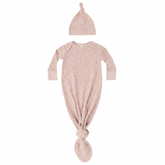 Posy Knotted Gown + Hat Set - Quincy Mae