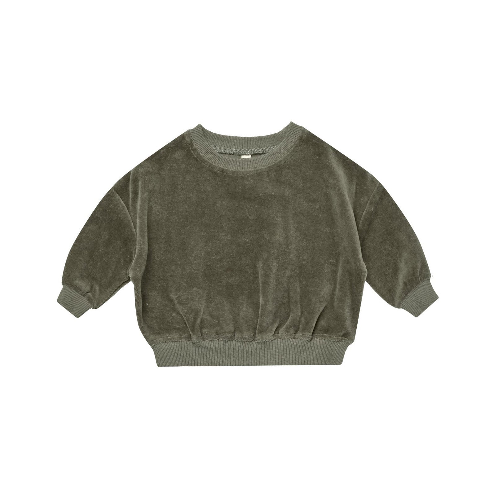 Forest Velour Relaxed Sweatshirt - Quincy Mae