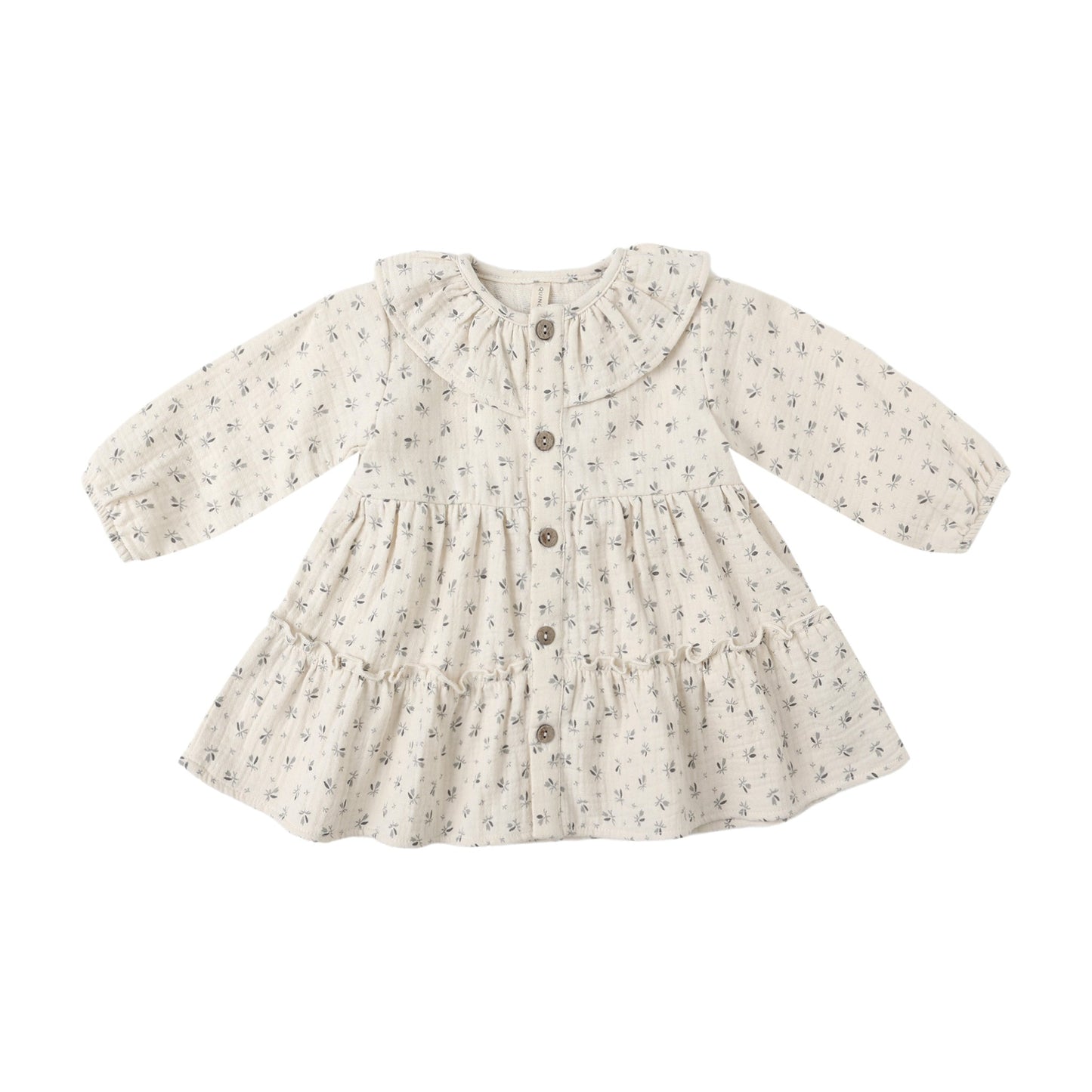 Bluebell Ruffle Collar Button Dress - Quincy Mae