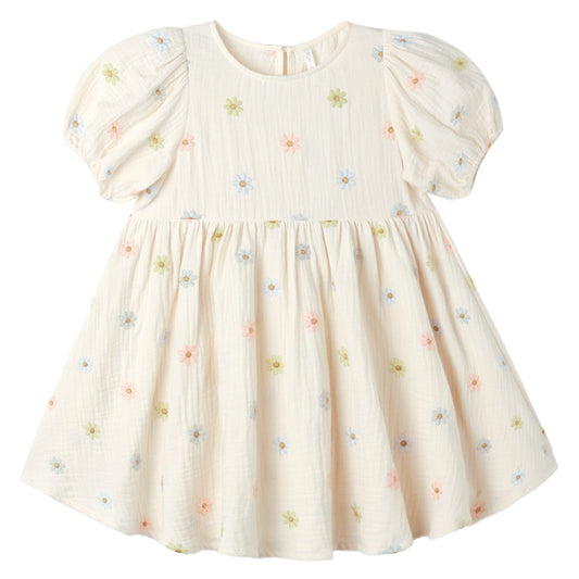 Embriodered Daisy Marley Dress - Rylee & Cru