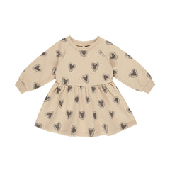 Hearts Raglan Dress - Rylee + Cru