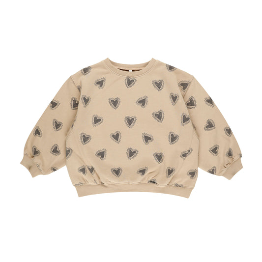 Hearts Oversized Sweatshirt - Rylee + Cru