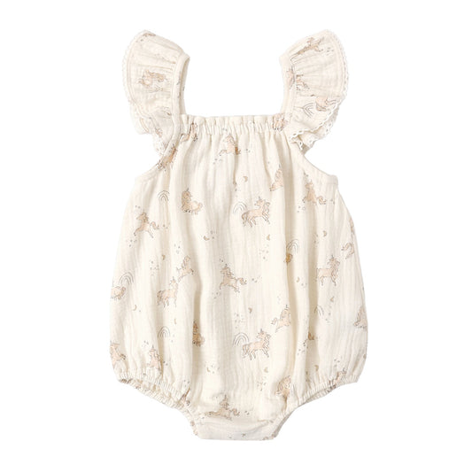 Unicorns Bonnie Romper - Quincy Mae