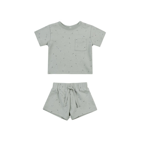 Constellations Boxy Tee + Short Set - Quincy Mae