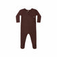 Black Cherry Pointelle Wrap Footie - Quincy Mae