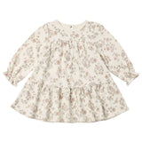 Floral Vine Tiered Jersey Dress - Quincy Mae