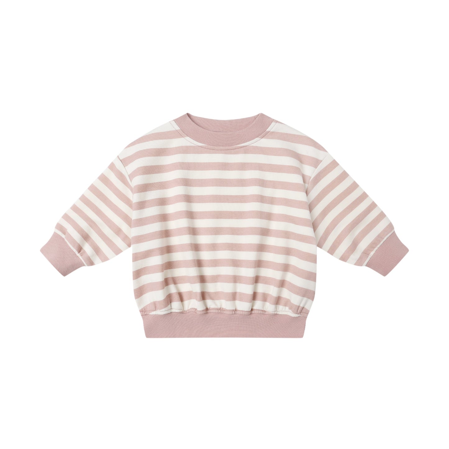 Pink Stripe Relaxed Sweatshirt - Quincy Mae