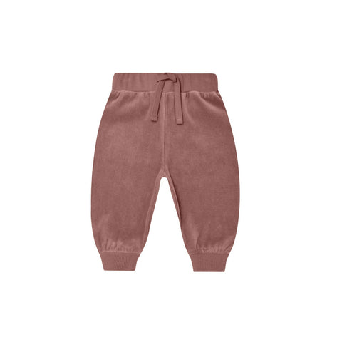 Fig Velour Relaxed Sweatpants - Quincy Mae