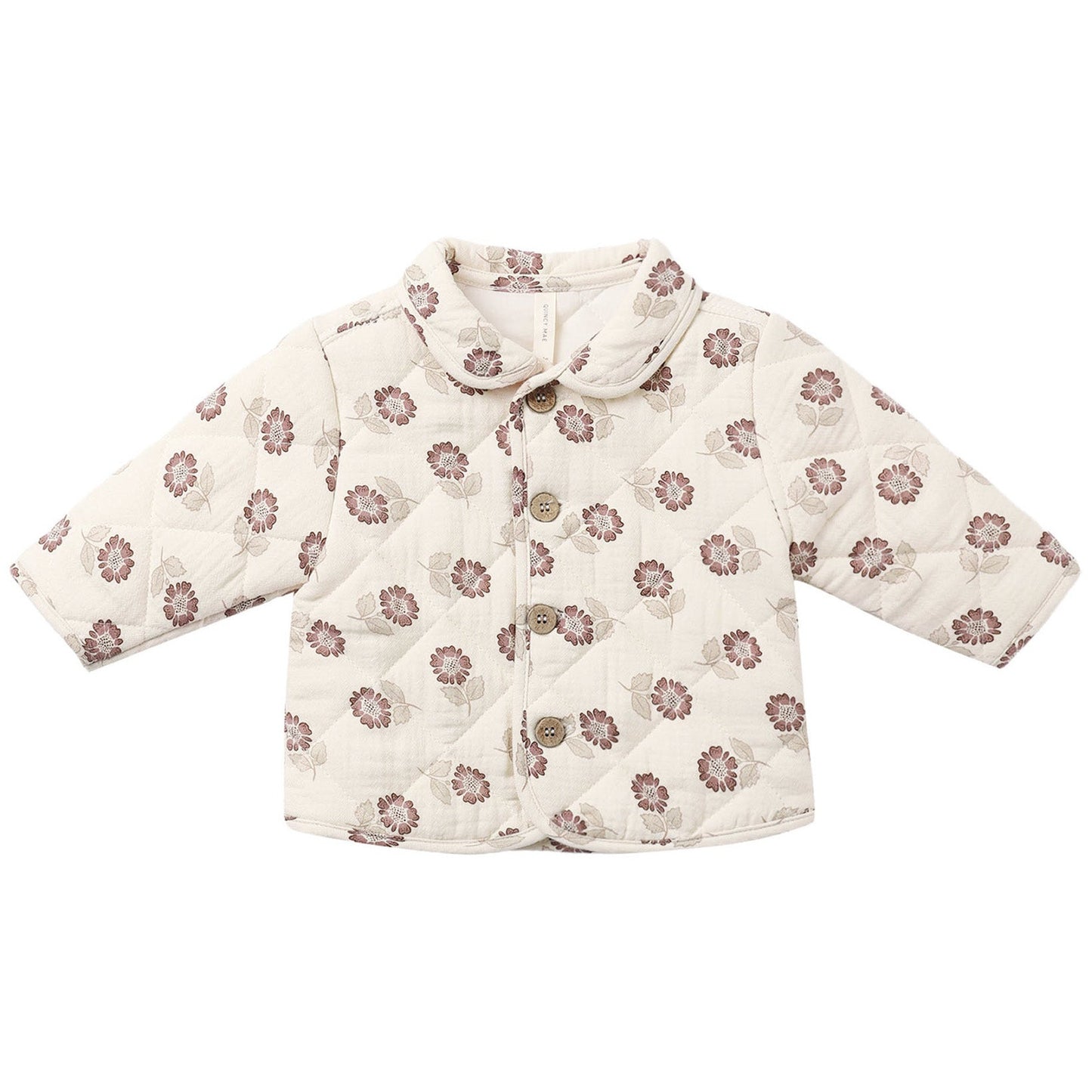Fall Floral Quilted Jacket - Quincy Mae