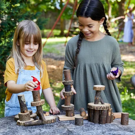 Classic Barked Tree Blocks 21 pc - Tree Blocks