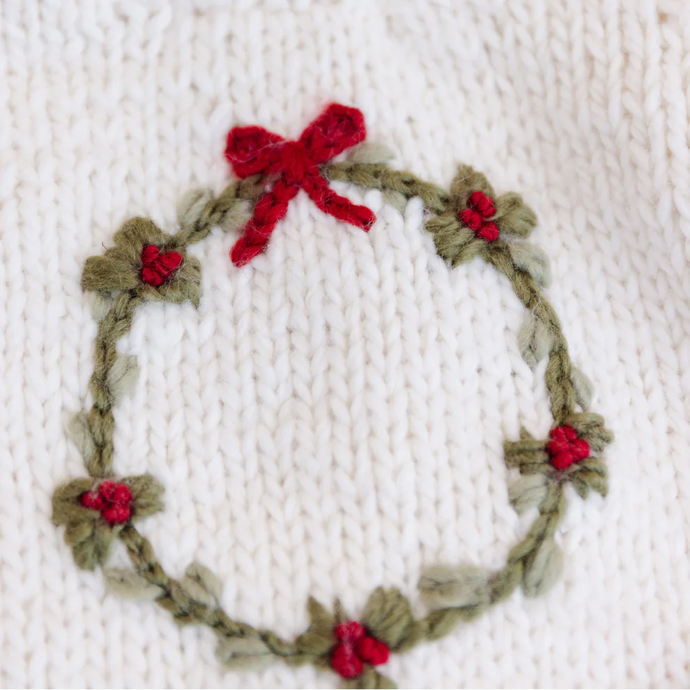 Wreath Sweater - The Blueberry Hill